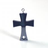 New Hematite Greek Cross Pendant 27x38mm